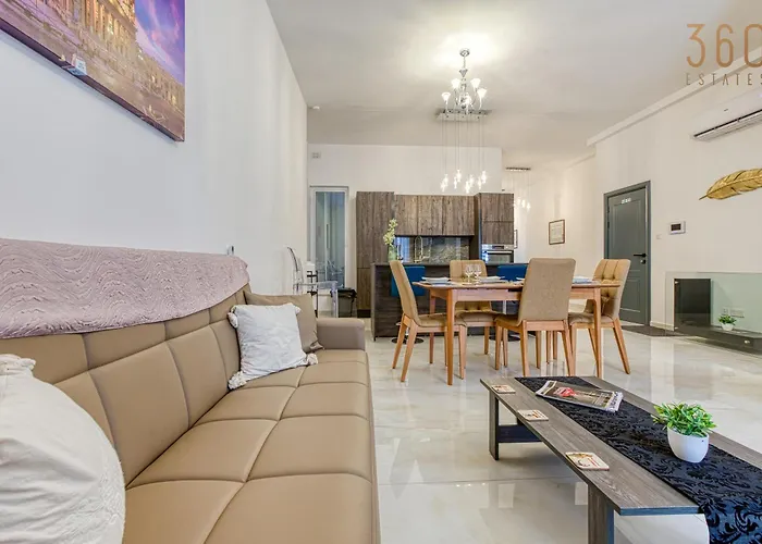 Stylish 3br With Large Terrace In By 360 Estates * Mosta